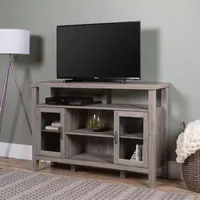 Farmhouse Highboy Glass Door Tv Console