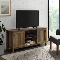 Farmhouse 2-Door Simple Rustic TV Stand