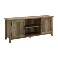 Farmhouse 2-Door Simple Rustic TV Stand