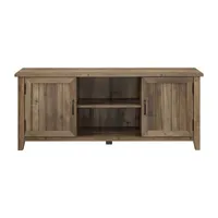 Farmhouse 2-Door Simple Rustic TV Stand