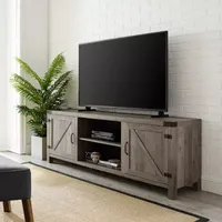 Modern Farmhouse Barndoor 70" TV Stand