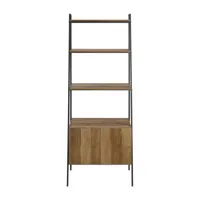 Modern Ladder Shelf-Cabinet Bookcase