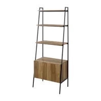 Modern Ladder Shelf-Cabinet Bookcase