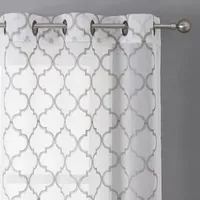 Regal Home Jaziel Sheer Grommet Top Set of 2 Curtain Panel