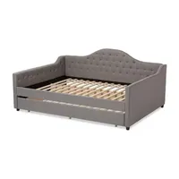 Eliza Tufted Upholstered Full Daybed with Trundle