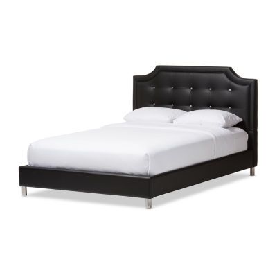 Carlotta Faux Leather Upholstered Bed