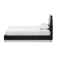 Carlotta Faux Leather Upholstered Bed