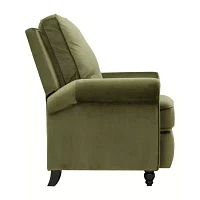 ProLounger Danea Transitional Roll-Arm Push Back Recliner in Velvet