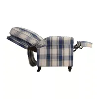 ProLounger Danea Transitional Roll-Arm Push Back Recliner Plaid Fabric