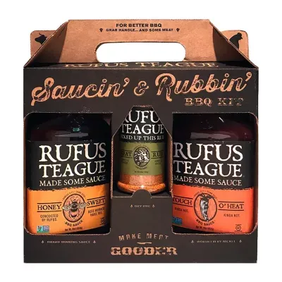 Alder Creek Rufus Teague 3 Pack BBQ Gift Set