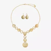 Liz Claiborne Y Necklace And Drop Earring 2-pc. Jewelry Set