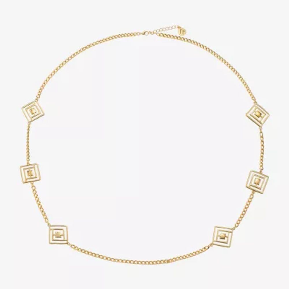 Liz Claiborne Inch Cable Square Strand Necklace