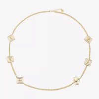 Liz Claiborne Inch Cable Square Strand Necklace