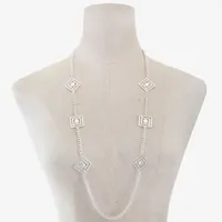 Liz Claiborne Inch Cable Square Strand Necklace