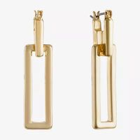 Liz Claiborne Womens Square Hypoallergenic Drop Earrings