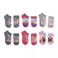 Little & Big Girls 6 Pair JoJo Siwa Multi-Pack No Show Socks