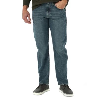 Wrangler® Mens Foundation Stretch Straight Leg Relaxed Fit Jean