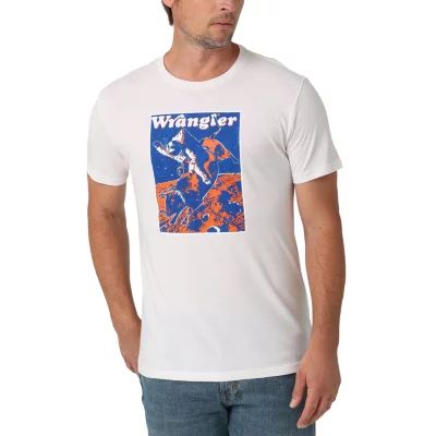 Wrangler® Mens Crew Neck Short Sleeve Regular Fit Graphic T-Shirt