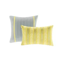 Intelligent Design Elle Chevron Comforter Set with decorative pillows