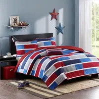 Mi Zone Nicholas Quilt Set With Throw Pillow