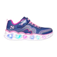 Skechers Heart Lights Retro Hearts Little Girls Sneakers