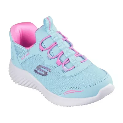 Skechers Girls Bounder Simple Cute Sneakers