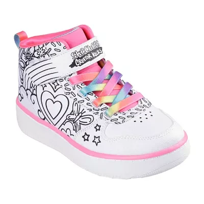 Skechers Sport Court 92 Little Girls Adaptive Sneakers