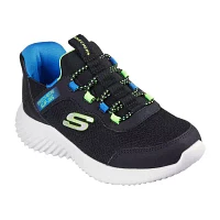 Skechers Bounder Brisk-Burst Hands Free Slip-Ins Little Boys Adaptive Sneakers