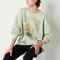 Juniors Yellowstone Womens Crew Neck Long Sleeve Sweatshirt