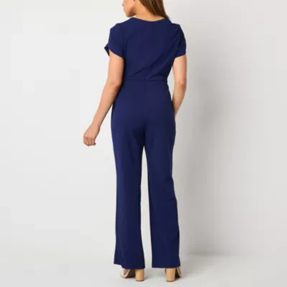 Connected Apparel Womens Short Sleeve Jumpsuit