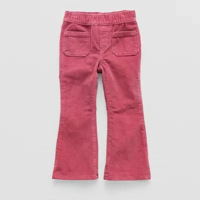 Okie Dokie Toddler & Little Girls Stretch Fabric Flare Corduroy Pant