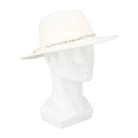 JS Jessica Simpson Rhinestone Band Felt Womens Panama Hat