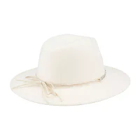 JS Jessica Simpson Rhinestone Band Felt Womens Panama Hat