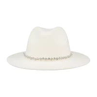 JS Jessica Simpson Rhinestone Band Felt Womens Panama Hat