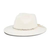 JS Jessica Simpson Rhinestone Band Felt Womens Panama Hat