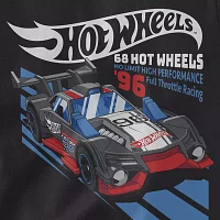 Little Boys Crew Neck Short Sleeve Hot Wheels Graphic T-Shirt