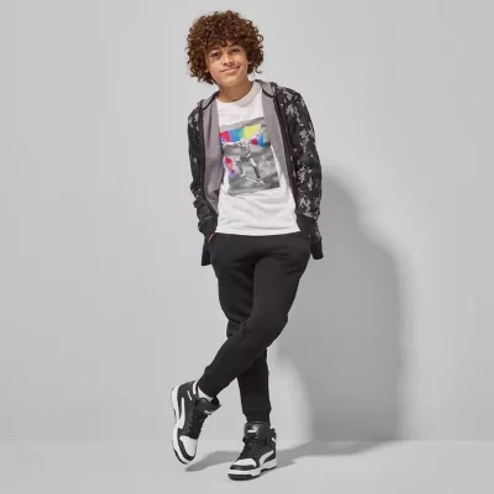 Xersion Little & Big Boys Mid Rise Cuffed Fleece Jogger Pant