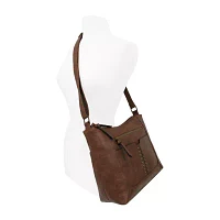 Bueno of California Dbl Zip Hobo Xbdy Crossbody Bag