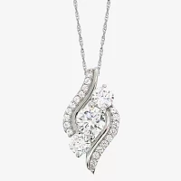 DiamonArt® 3-Stone Cubic Zirconia Pendant