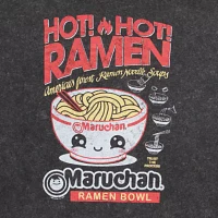 Juniors Maruchan Hot Ramen Oversized Womens Crew Neck Short Sleeve Graphic T-Shirt