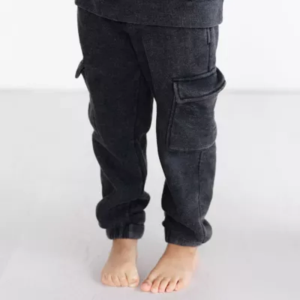 Grayson Little Toddler Boys Drawstring Waist Slim Fleece Jogger Pant