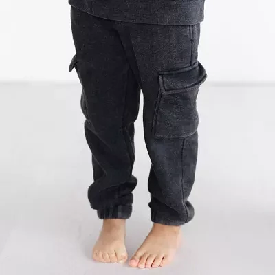 Grayson Little Toddler Boys Drawstring Waist Slim Fleece Jogger Pant