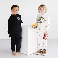 Grayson Little Toddler Boys Drawstring Waist Slim Fleece Jogger Pant