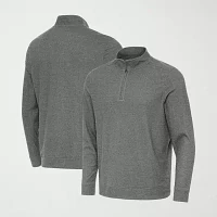 Antigua Mens Long Sleeve Quarter-Zip Pullover