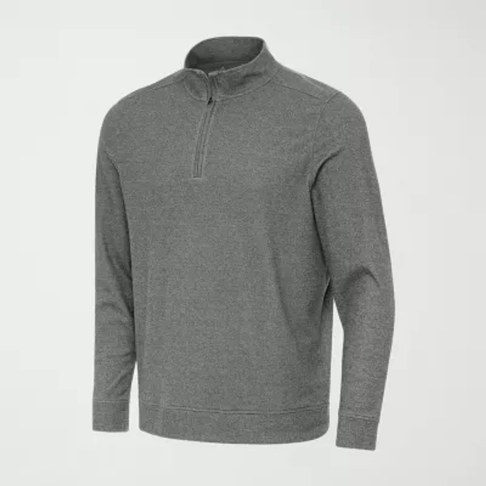 Antigua Mens Long Sleeve Quarter-Zip Pullover