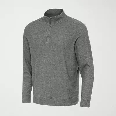 Antigua Mens Long Sleeve Quarter-Zip Pullover