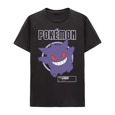 Mens Short Sleeve Regular Fit Anime Pokeman Graphic T-Shirt