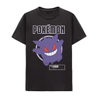 Mens Short Sleeve Regular Fit Anime Pokeman Graphic T-Shirt