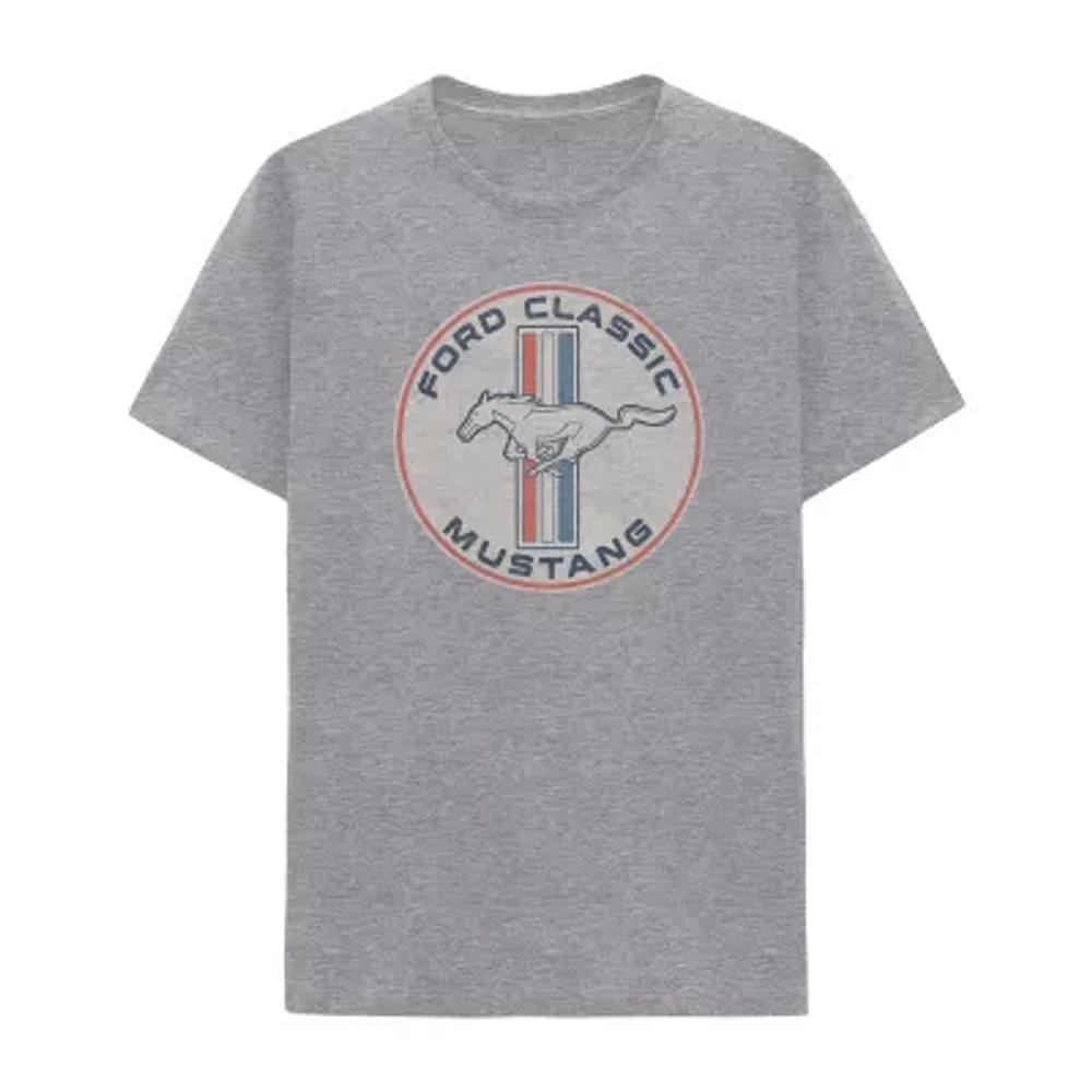 Big and Tall Mens Crew Neck Short Sleeve Regular Fit Graphic T-Shirt