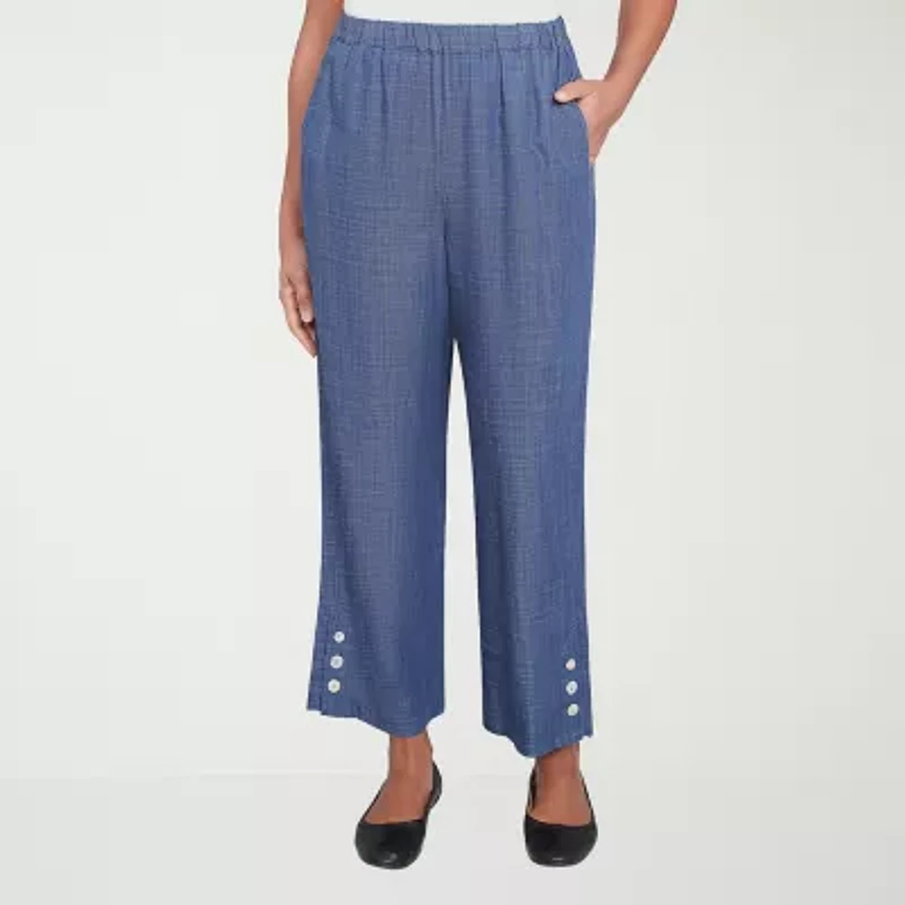 Alfred Dunner Summer Solstice Womens Straight Fit Ankle Pant